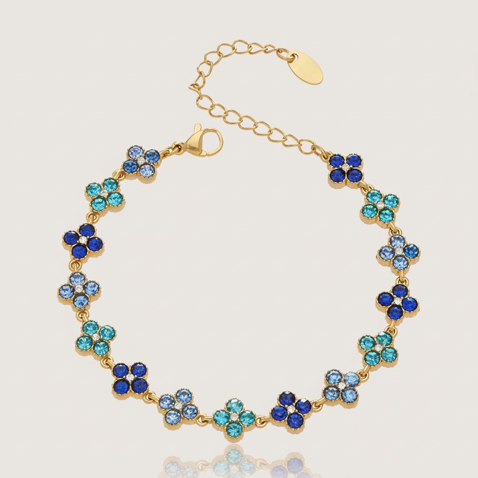 Bracelet Flora Bleu