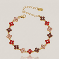 Bracelet FLORA Rouge