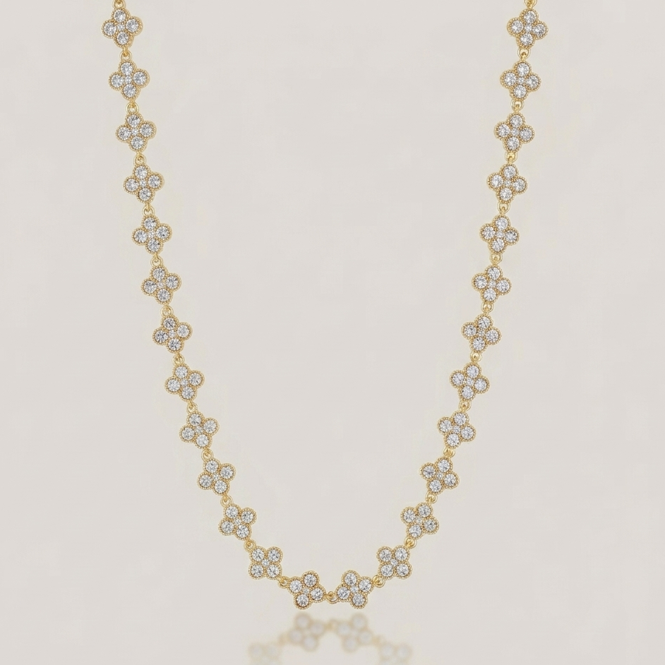Collier FLORA Blanc